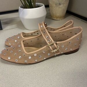 Sam Edelman pink mesh flats